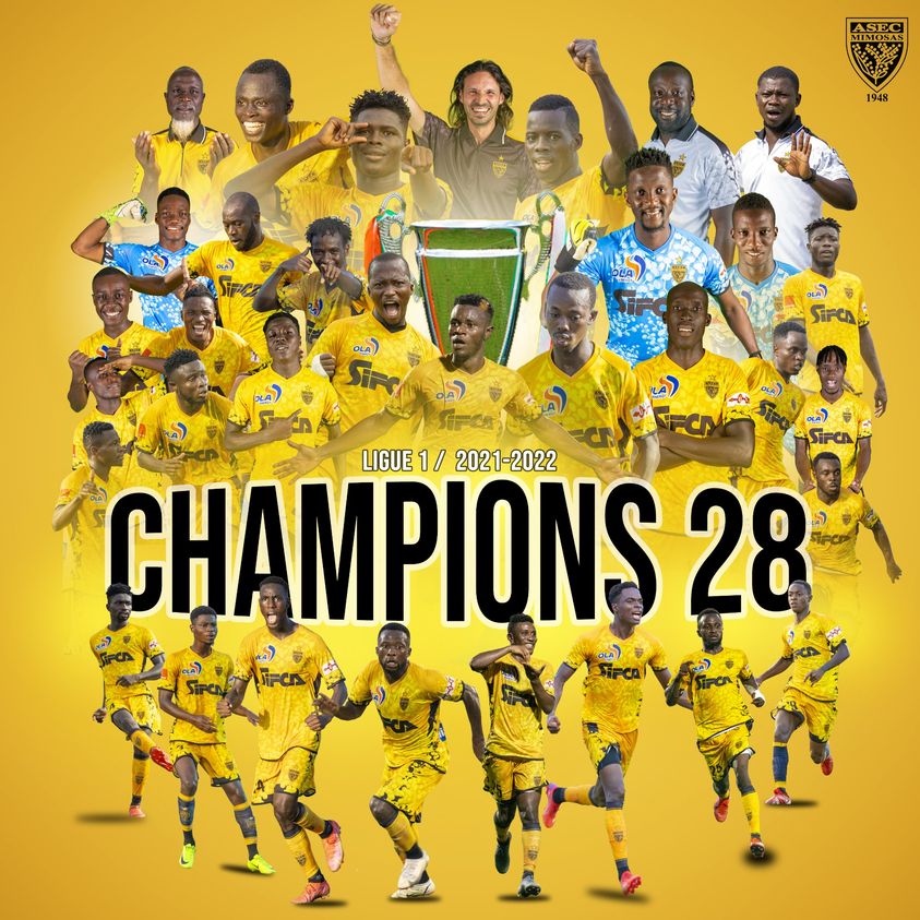 Ligue 1 : Le Rancing club d'Abidjan déclaré champion de la saison