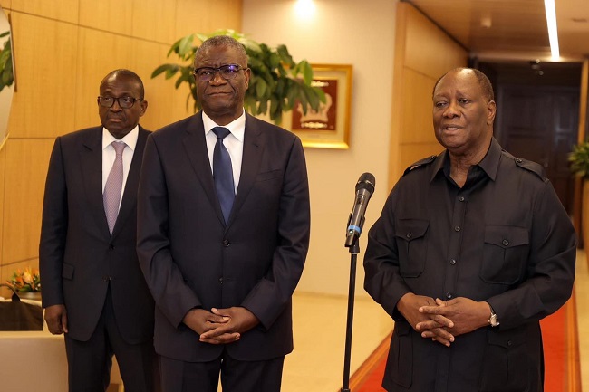 le-prix-nobel-de-la-paix-dr-denis-mukwege-sollicite-lappui-et-la-sagesse-de-ouattara-pour-le-retour-de-la-paix-en-rdc