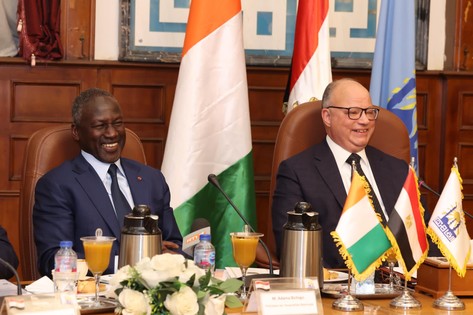 Adama Bictogo en Egypte pour une visite officielle d'amitié et de travail