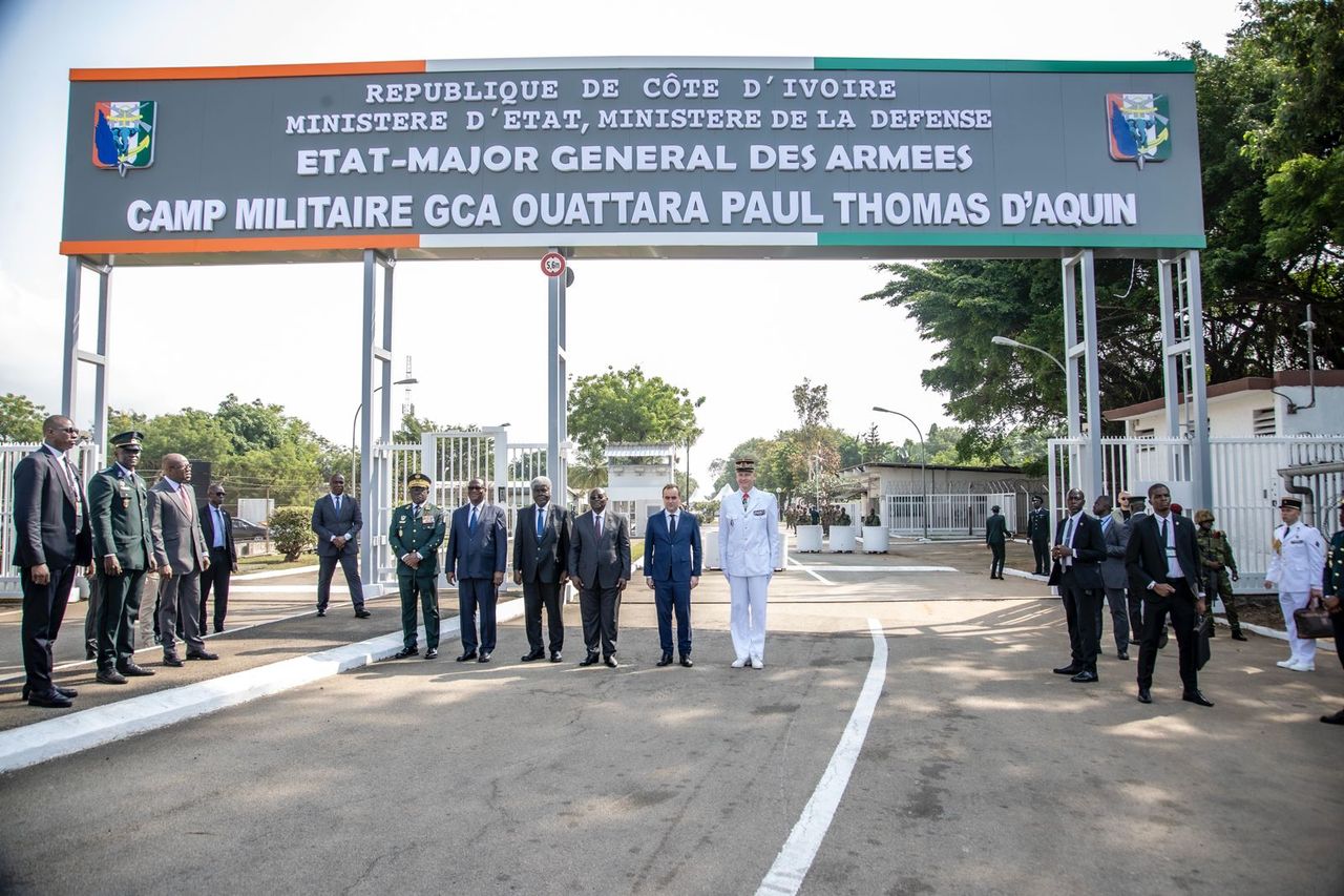 Le 43e BIMA rétrocédé et renommé Camp militaire “Ouattara Paul Thomas D’Aquin”