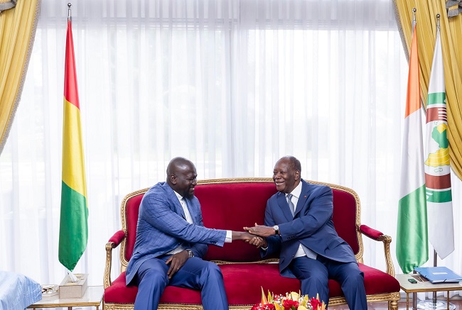 Coopération : Alassane Ouattara se réjouit de l’accroissement des échanges commerciaux entre la Côte d’Ivoire et la Guinée
