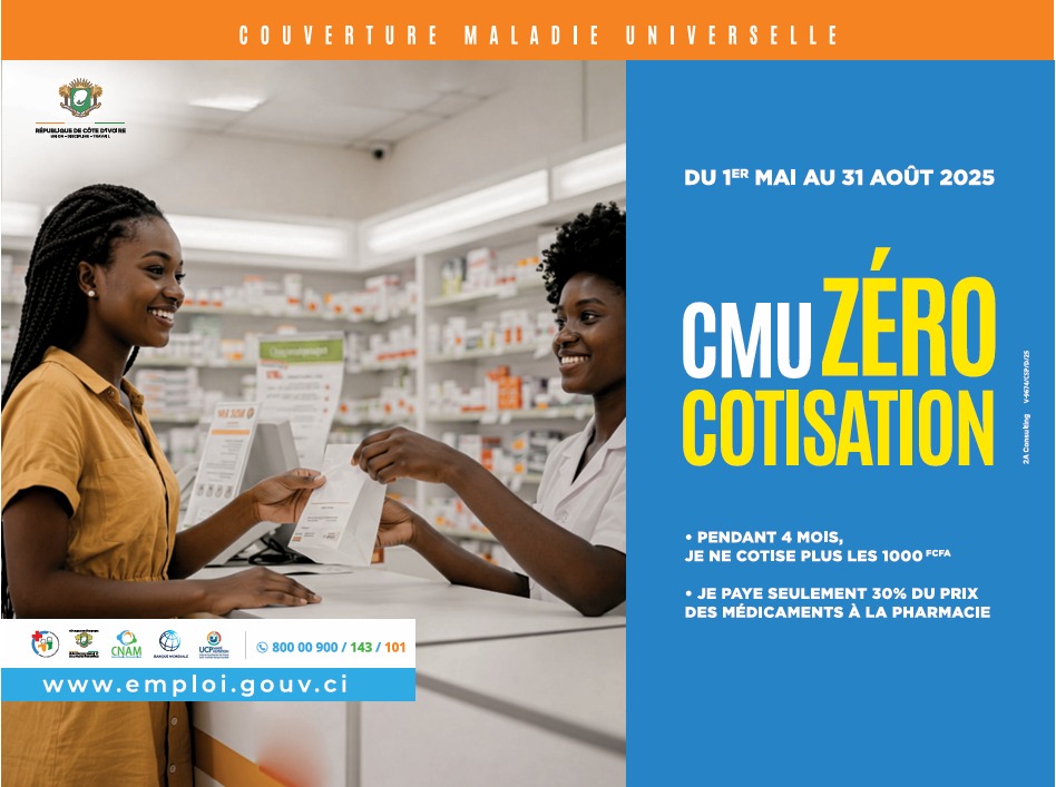 CMU : l’État ivoirien ouvre l’accès aux soins au secteur informel sans cotisation pendant quatre mois