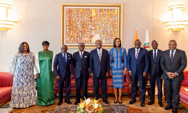 Élections 2025 : le président Alassane Ouattara échange avec la mission préélectorale de la CEDEAO