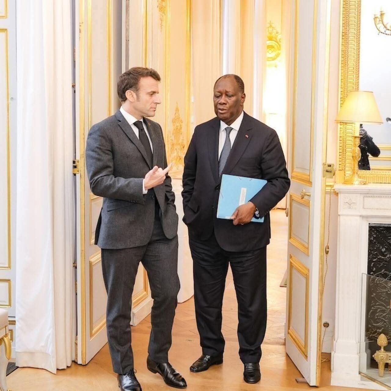 Présidentielle 2025 : À l'Élysée, Emmanuel Macron et Alassane Ouattara ignorent les cas Gbagbo, Thiam, Soro et Blé Goudé