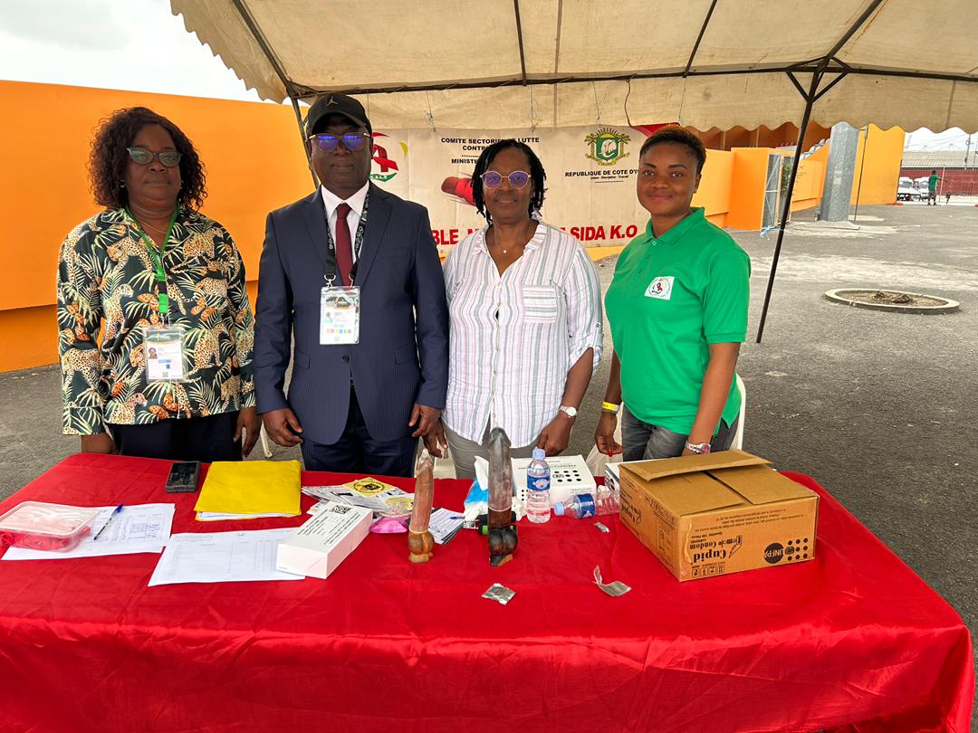 Afrobasket Féminin 2025 : le stand de sensibilisation contre le Sida enregistre une forte affluence au Palais des Sports de Treichville