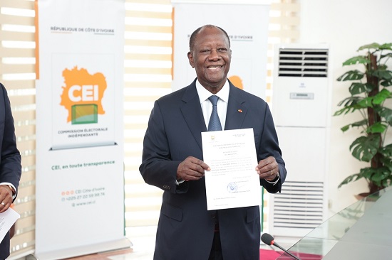 CEI : Alassane Ouattara dépose officiellement sa candidature