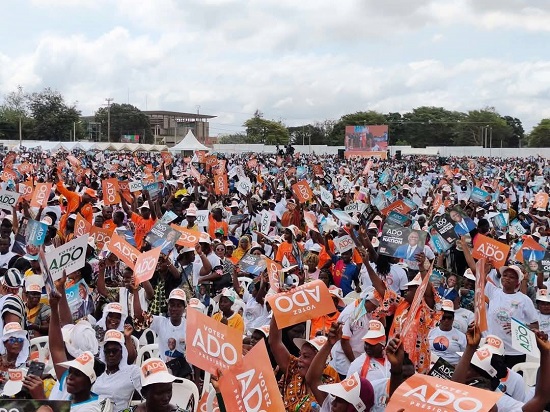 Présidentielle 2025 : À Daloa, Alassane Ouattara lance officiellement sa campagne et vante ses réalisations dans le Haut-Sassandra