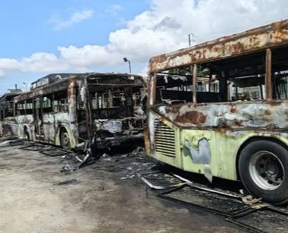 Incendie au dépôt SOTRA d’Abobo : 19 autobus détruits