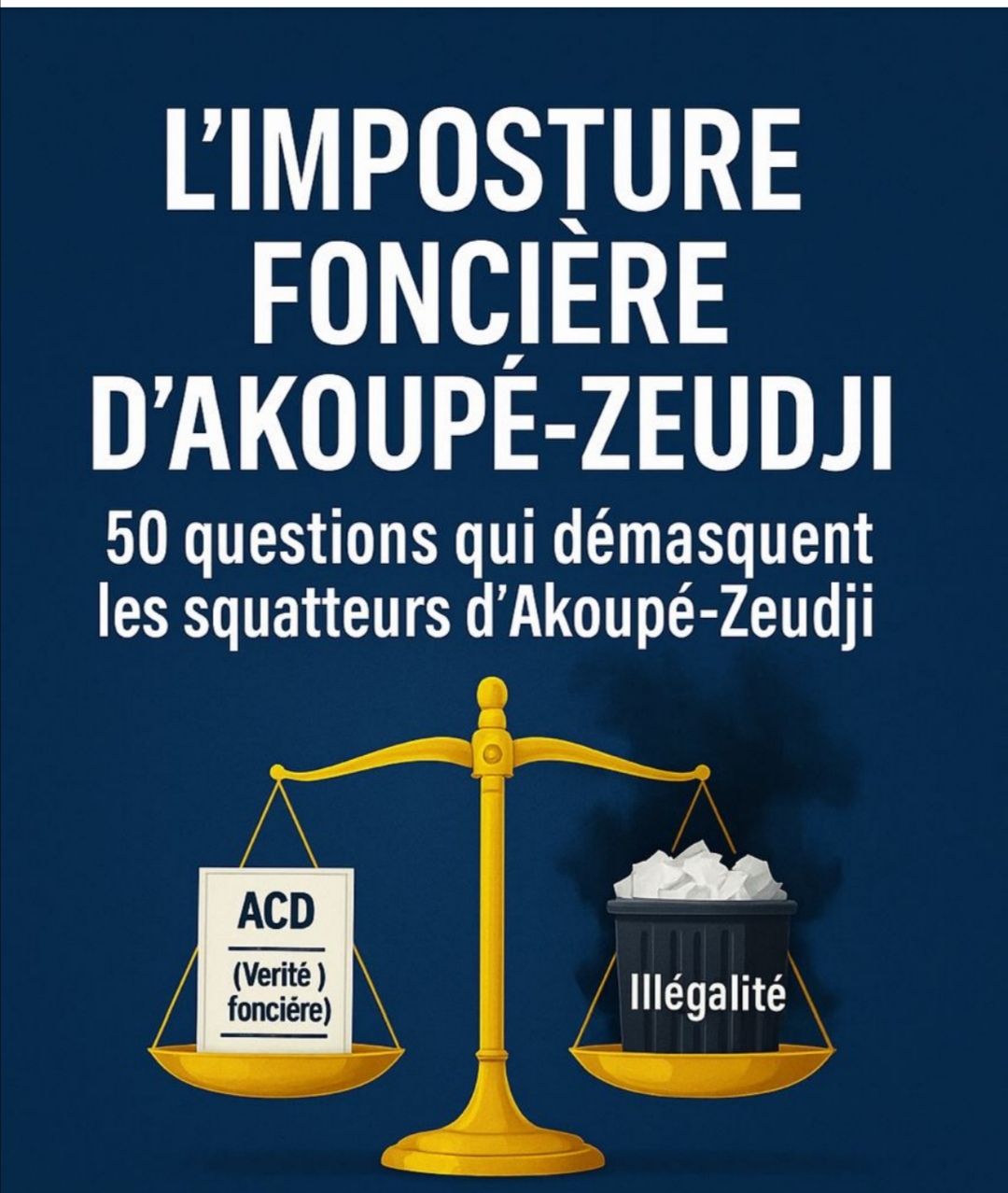 “L’imposture foncière d’Akoupé-Zeudji” : un ouvrage qui lève le voile sur un conflit inédit