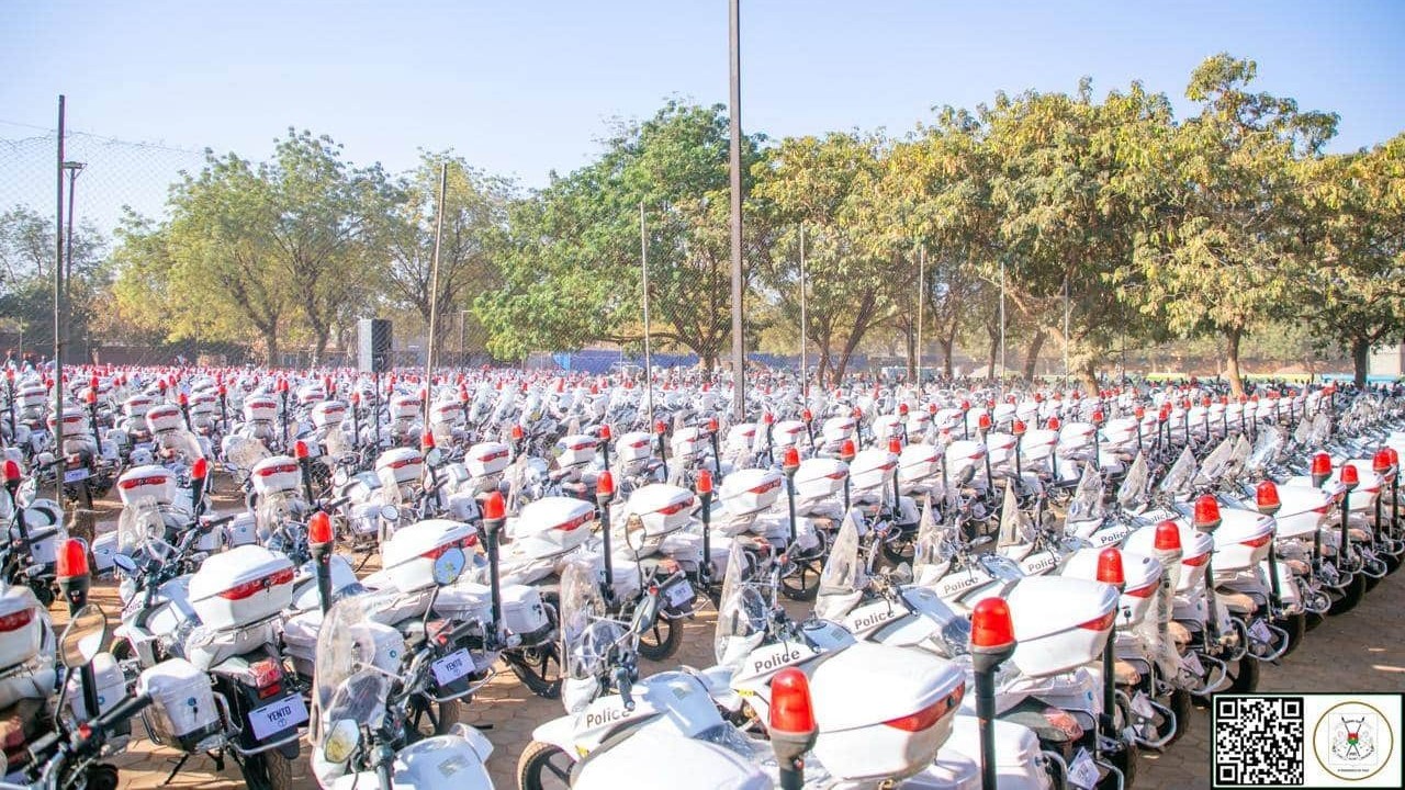 Burkina Faso : 2 000 motos pour renforcer la mobilité de la Police nationale