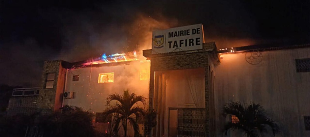 Des bureaux ravagés dans un incendie survenu à la mairie de Tafiré