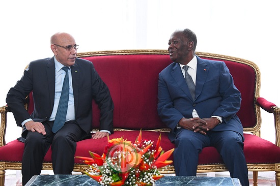 Alassane Ouattara et Mohamed Ould Cheikh El Ghazouani réaffirment leur convergence de vue à Abidjan